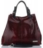 Kožené kabelka shopper bag Vittoria Gotti bordová V898GPIT